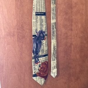 Novelty Wall Street / Stock Market Mantebello necktie